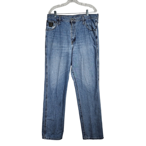 CINCH STRAIGHT LEG 5 POCKET LIGHT WASH JEANS - Picture 1 of 7